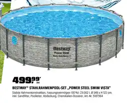 OBI Bestway stahlrahmenpool-set „power steel swim vista“ Angebot