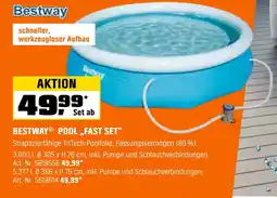 OBI Bestway pool „fast set“ Angebot