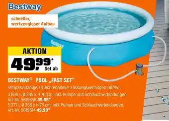 OBI Bestway pool „fast set“ Angebot