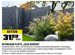 OBI Betonzaun-platte „casa borsika“ Angebot