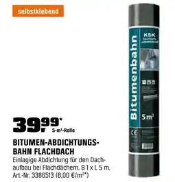 OBI Bitumen-abdichtungsbahn flachdach Angebot