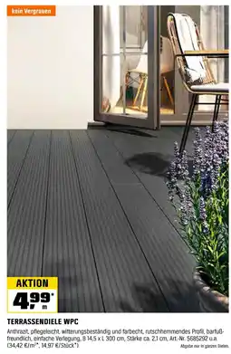 OBI Terrassendiele wpc Angebot