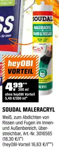 OBI Soudal maleracryl Angebot