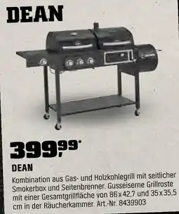 OBI Dean kombination aus gas- und holzkohlegrill Angebot