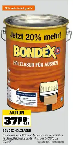 OBI Bondex bondex holzlasur Angebot