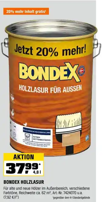 OBI Bondex bondex holzlasur Angebot