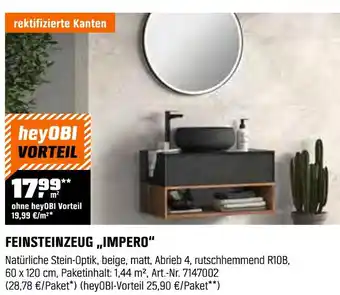 OBI Heyobi feinsteinzeug impero Angebot