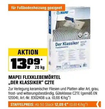 OBI Mapei flexklebemörtel „der klassiker“ c2te Angebot