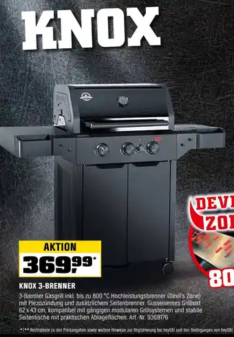 OBI Knox 3-brenner Angebot