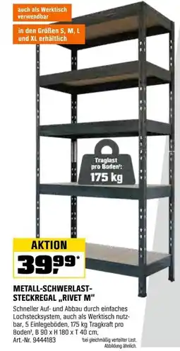 OBI Metall-schwerlast-steckregal „rivet m“ Angebot