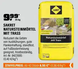 OBI Sakret natursteinmörtel mit trass Angebot