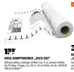 OBI Ursa dampfbremse „seco sd2“ Angebot