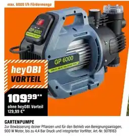 OBI Heyobi gartenpumpe Angebot