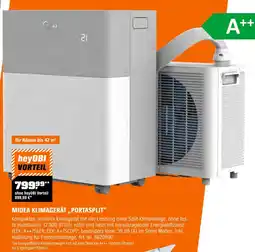 OBI Midea klimagerät „portasplit“ Angebot