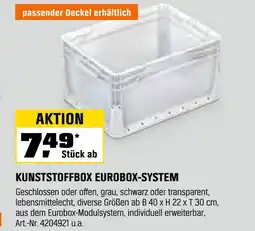 OBI Kunststoffbox eurobox-system Angebot