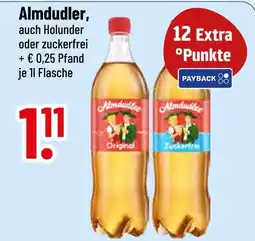 trinkgut Almdudler holunder oder zuckerfrei Angebot