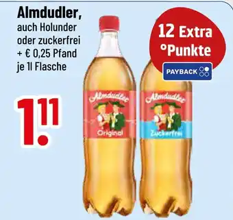 trinkgut Almdudler holunder oder zuckerfrei Angebot