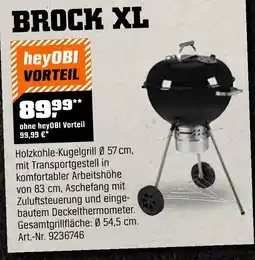 OBI Brock xl holzkohle-kugelgrill Angebot