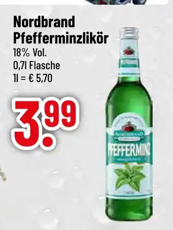 trinkgut Nordbrand pfefferminzlikör Angebot