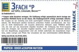 Edeka Edeka säfte, limonade, wasser Angebot