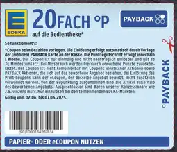 Edeka 20fach °p Angebot