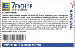 Edeka Payback 7fach °p Angebot