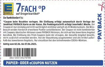 Edeka Payback 7fach °p Angebot