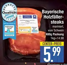 Edeka Qualität bayerische holzfällersteaks Angebot
