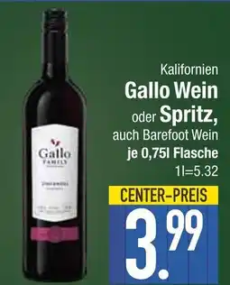 Edeka Gallo gallo wein oder spritz Angebot
