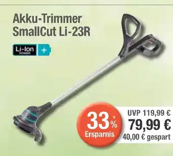 Edeka Li-ion power akku-trimmer smallcut li-23r Angebot