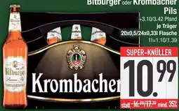 Edeka Bitburger bitburger oder krombacher pils Angebot