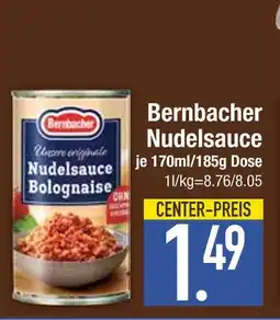 Edeka Bernbacher nudelsauce bolognese Angebot
