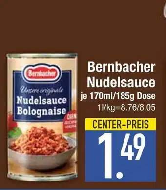 Edeka Bernbacher nudelsauce bolognese Angebot