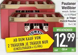 Edeka Paulaner weißbier Angebot