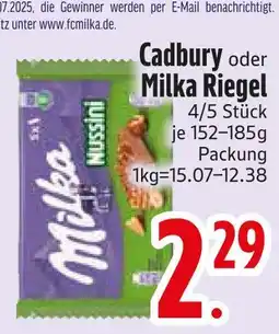 Edeka Milka cadbury oder milka riegel Angebot