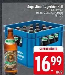 Edeka Augustiner lagerbier hell Angebot