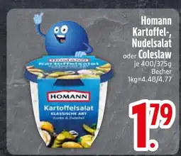 Edeka Homann kartoffel-, nudelsalat oder coleslaw Angebot
