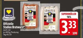 Edeka Edeka herzstücke offizielle stadion bratwurst, auch rot Angebot