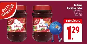 Edeka Gut&günstig erdbeer konfitüre extra Angebot