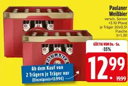 Edeka Paulaner weißbier Angebot