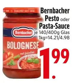 Edeka Bernbacher pesto oder pasta-sauce Angebot