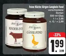 E-Center Feine küche jürgen langbein rinder-fond Angebot