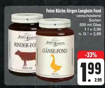 E-Center Feine küche jürgen langbein rinder-fond Angebot