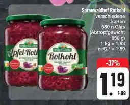 E-Center Spreewaldhof rotkohl Angebot