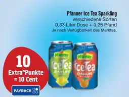 E-Center Pfanner ice tea sparkling Angebot