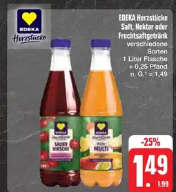 E-Center Edeka herzstücke saft, nektar oder fruchtsaftgetränk Angebot