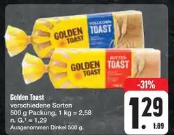 E-Center Golden toast vollkorn toast Angebot