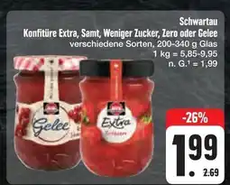 E-Center Schwartau konfitüre extra, samt, weniger zucker, zero oder gelee Angebot