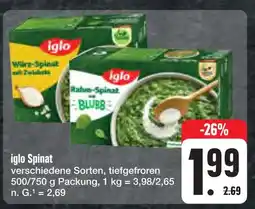 E-Center Iglo spinat Angebot