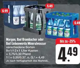 E-Center Margon mineralwasser Angebot
